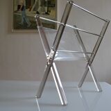 Modernist magazine holder Pop Space age smoked plexiglass vintage 70s