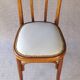 Chaise Baumann Bistrot N°56, vers 1925 assise cuir gris