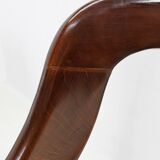1920s Restored Rare Swivel Barber Beech Chair, Czechoslovakia