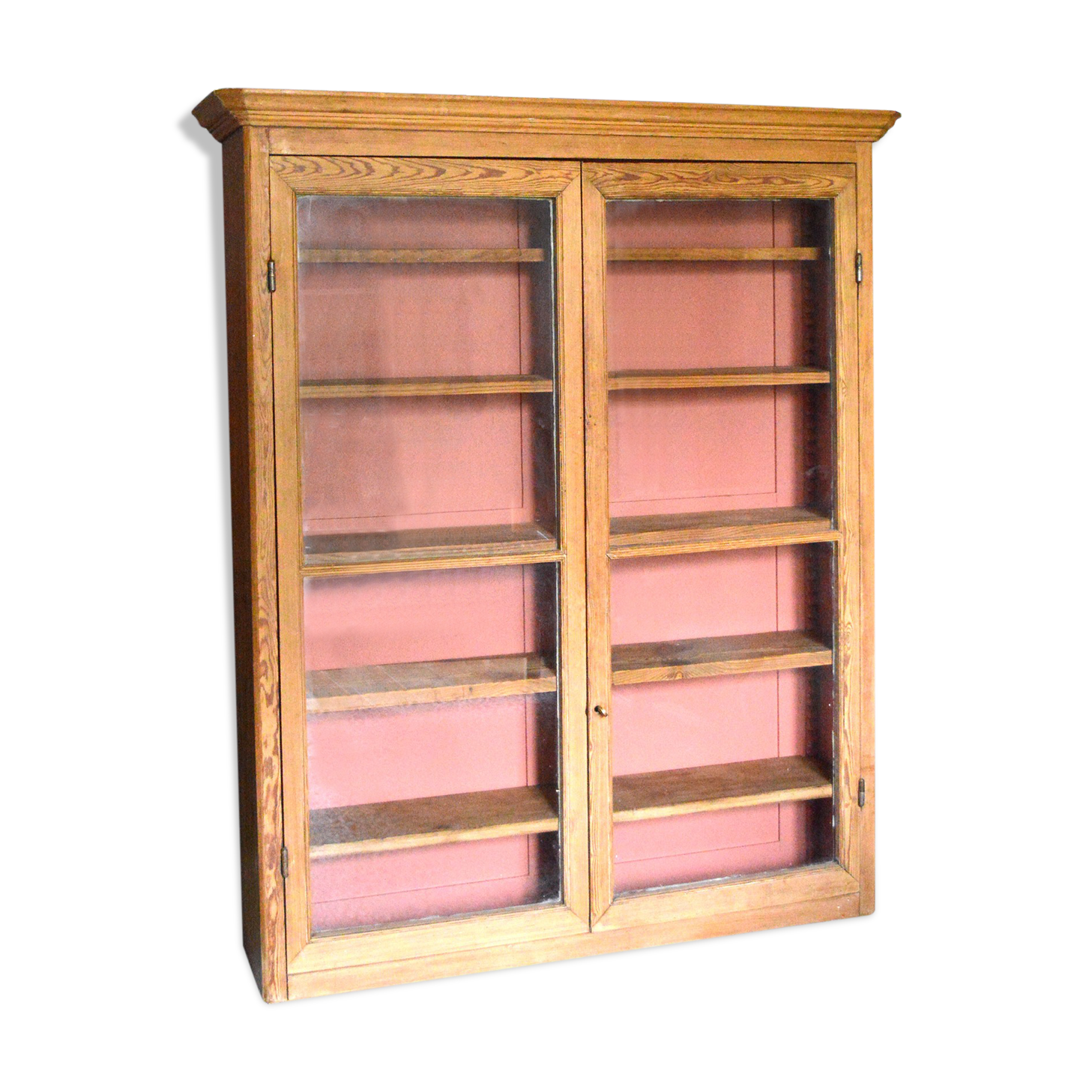 Wood and terracotta showcase