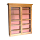 Vitrine bois et terracotta