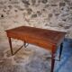 Antique French writing desk in oak with two drawers, 1920s.