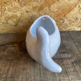 Vintage white ceramic fish sauce boat bruno evrard france