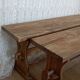 Paire de bancs anciens