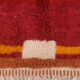 Minimalist burgundy cherry red shaggy berber rug