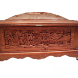 Chinese carved wood box