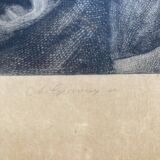 Engraving of a woman.