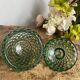 Glass candy box, embossed bubbles