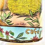 Vintage coffee box signed Joelle