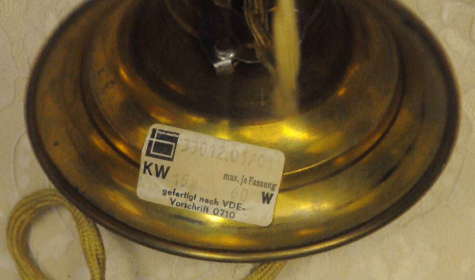 Plafonnier en dentelle, Allemagne 1970