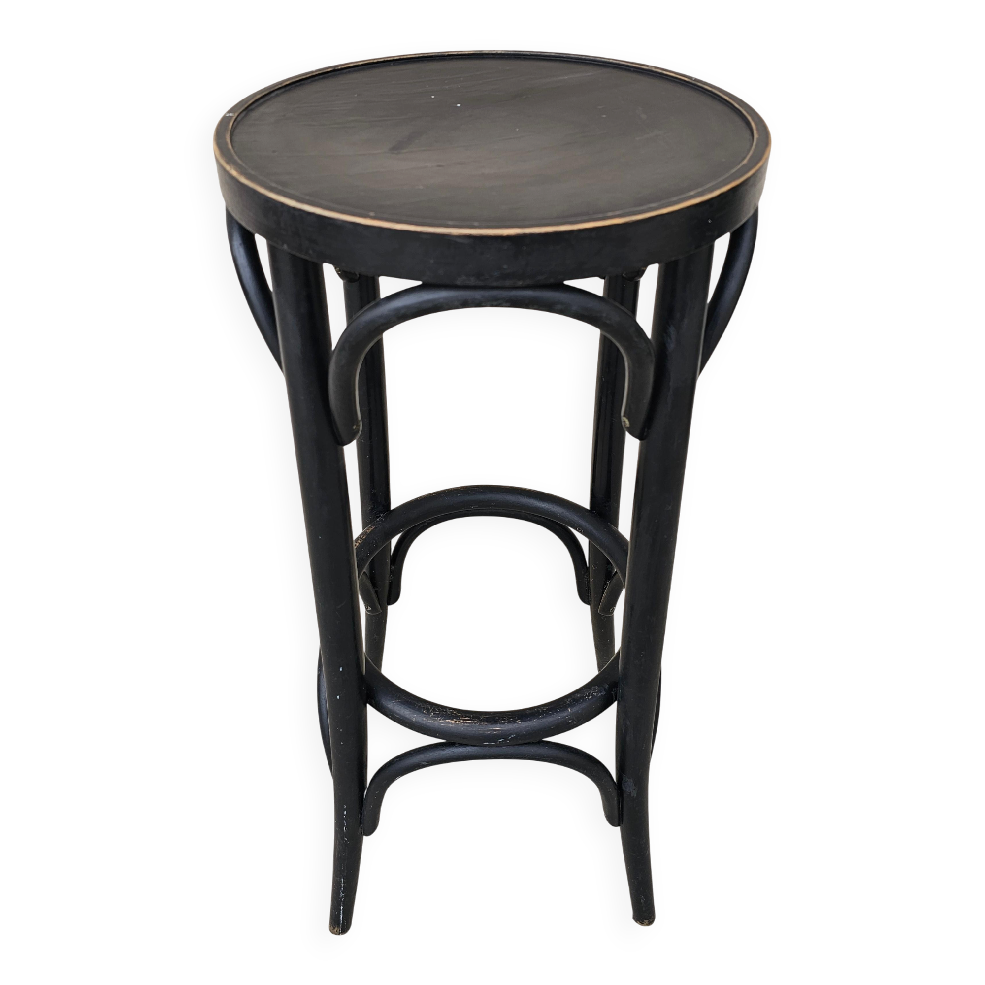 Vintage bent beech bar stool Mundus 1970s