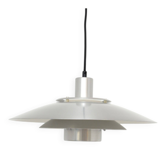 Lampe Jeka argentée, Danemark, années 1970