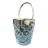 Ice Bucket – Cut Crystal and Silver Metal