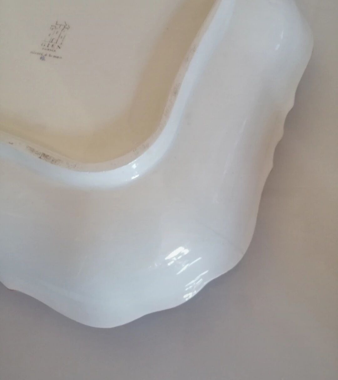 Gien peony dish hand painted