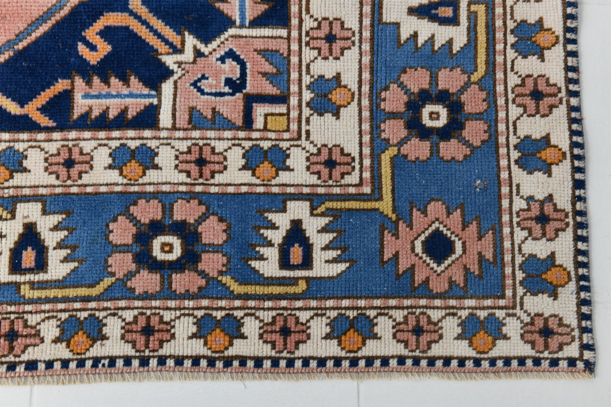 6x9 oushak vintage rug, 186x267cm