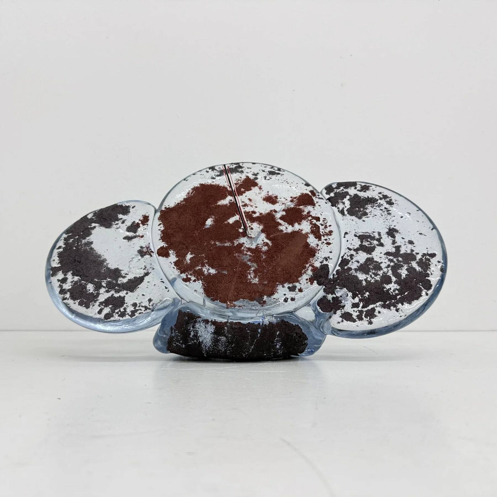 Mid-century abstract glass sculpture, 1970s