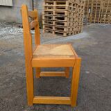 Set of 6 elm chairs from 1980.