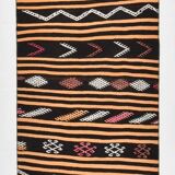 3x12 Pinstriped Kilim Runner Rug, 91x349Cm