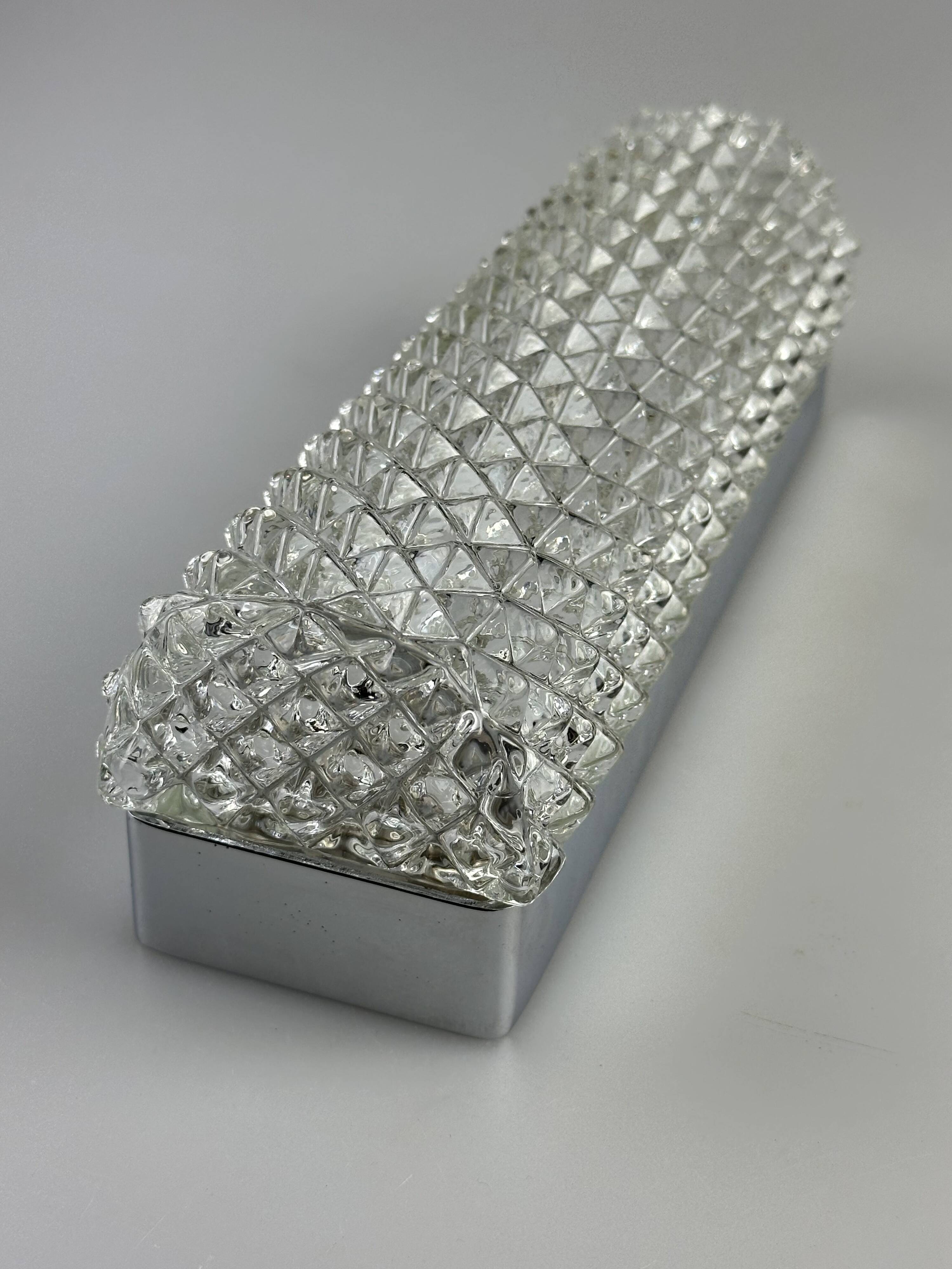 1960s and 1970s Wall Lamp by Glashütte Limburg, Germany, Space Age