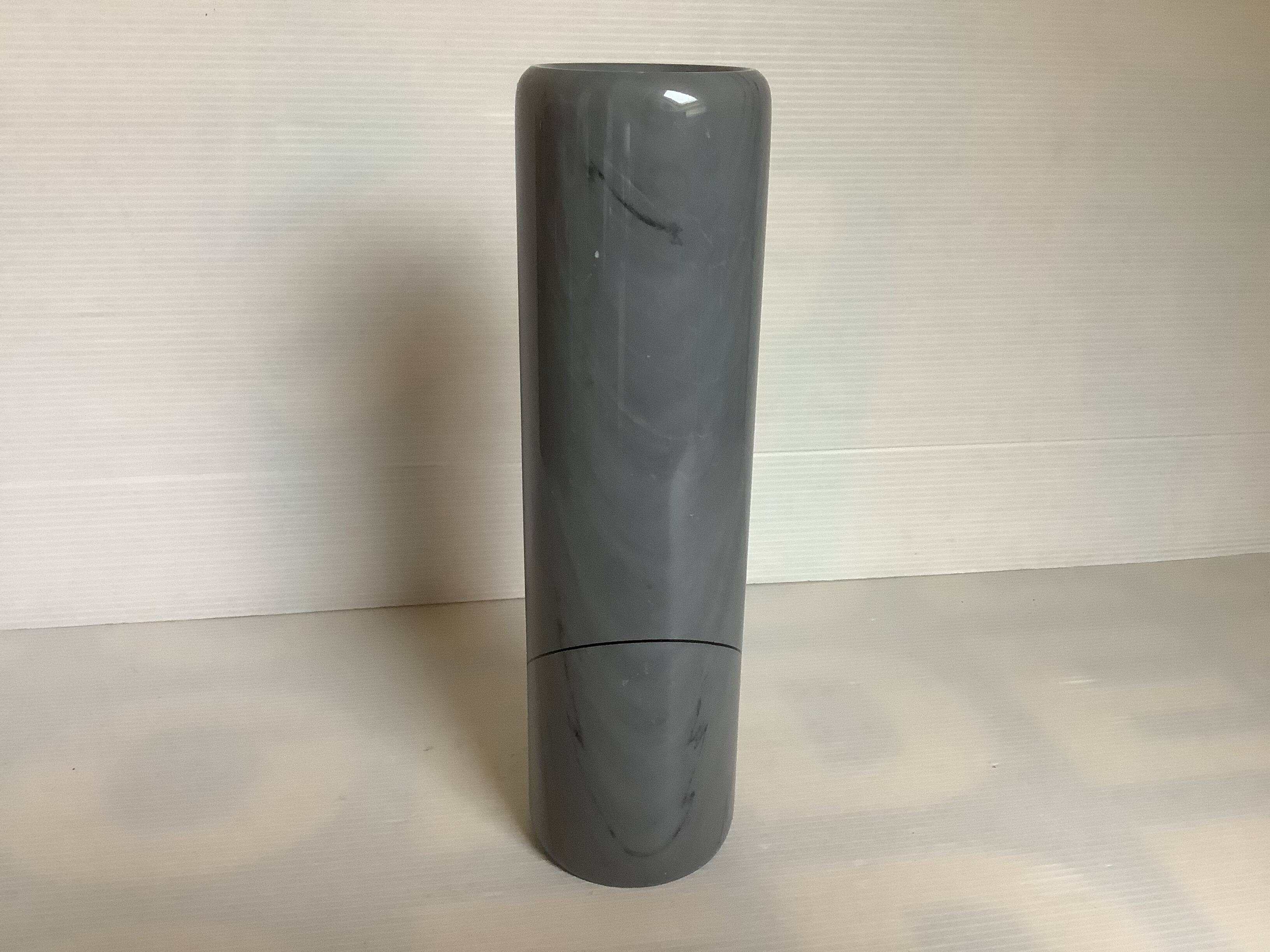 Marble scroll vase Mageia Giulio Lazzotti Italy