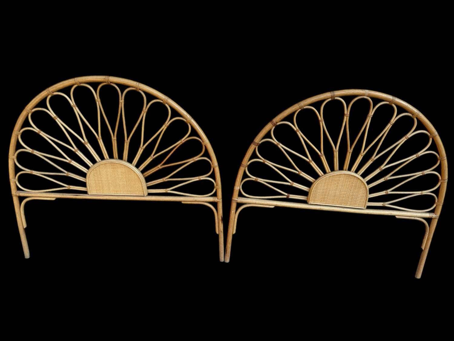 Rattan headboards from the 60s