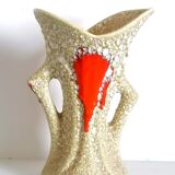 Vase fat lava style Vallauris 1970
