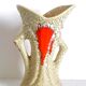Vase fat lava style Vallauris 1970