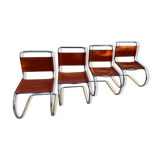 Four design chairs Mies van der Rohe Edition year 80
