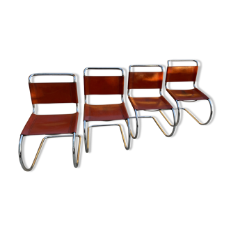 Four design chairs Mies van der Rohe Edition year 80