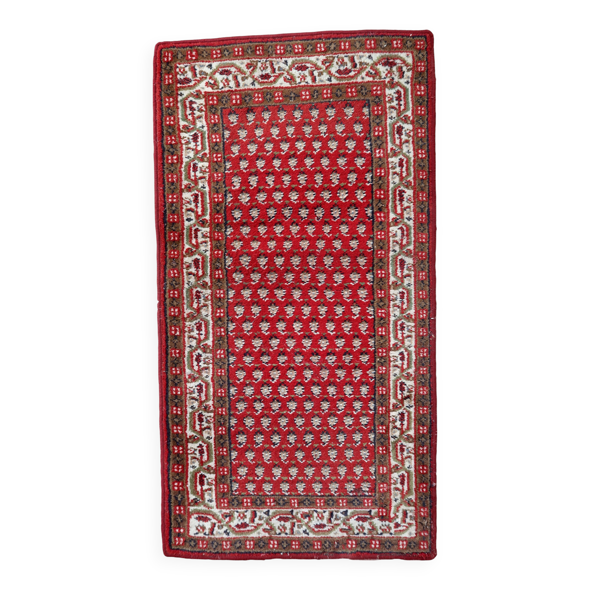 Tapis vintage fait main Seraband indien – 74 cm x 140 cm