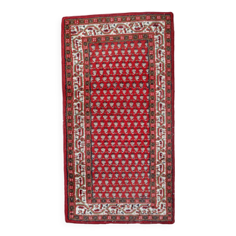 Tapis vintage fait main Seraband indien – 74 cm x 140 cm