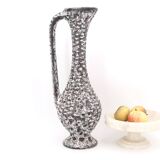 Fat Lava grey ceramic jar by Marius Giuge, Vallauris, 1970s