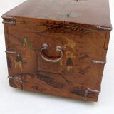 Vintage wood and metal chest