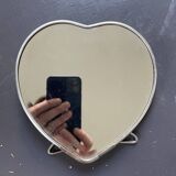 Beveled heart mirror