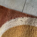 Large geometric rug from the 70s Scandinavian Space Age