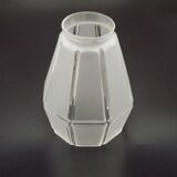 French Vintage Art Deco Replacement Shade With Grooved Abstract Design 0184