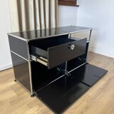 USM Haller chest of drawers in Graphite Black