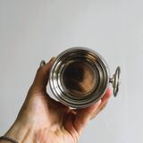 Small silver metal ice bucket