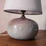 Purple ceramic ball lamp