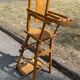High chair for wooden doll with abacus