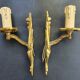 Pair of antique wall candle holders