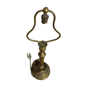 19th century brass lamp