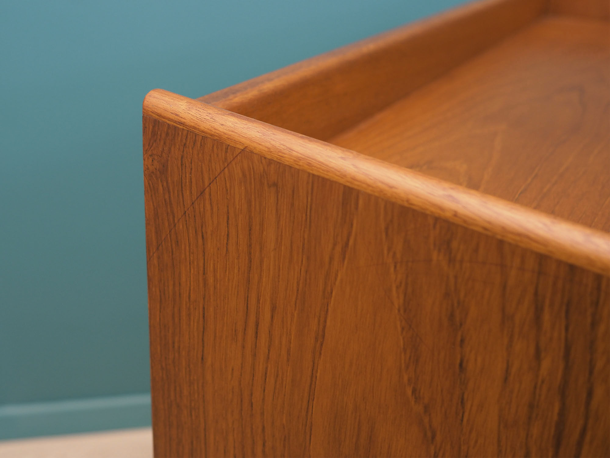 Coiffeuse en teck, design scandinave, années 1960, fabriquée par SW Finland