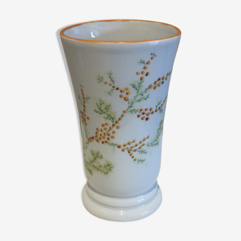 Vase "Mimosa" porcelain of Limoges