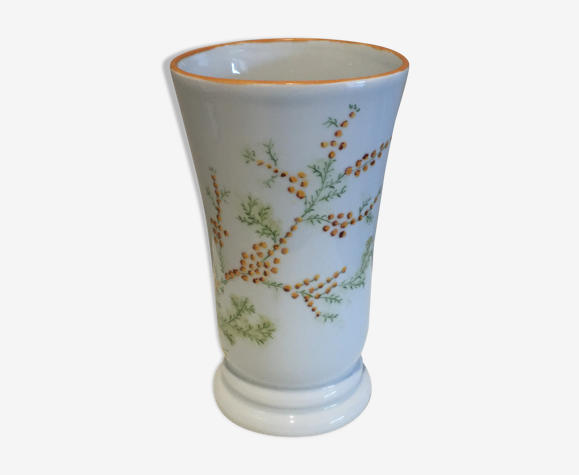 Vase “Mimosa” porcelaine de Limoges