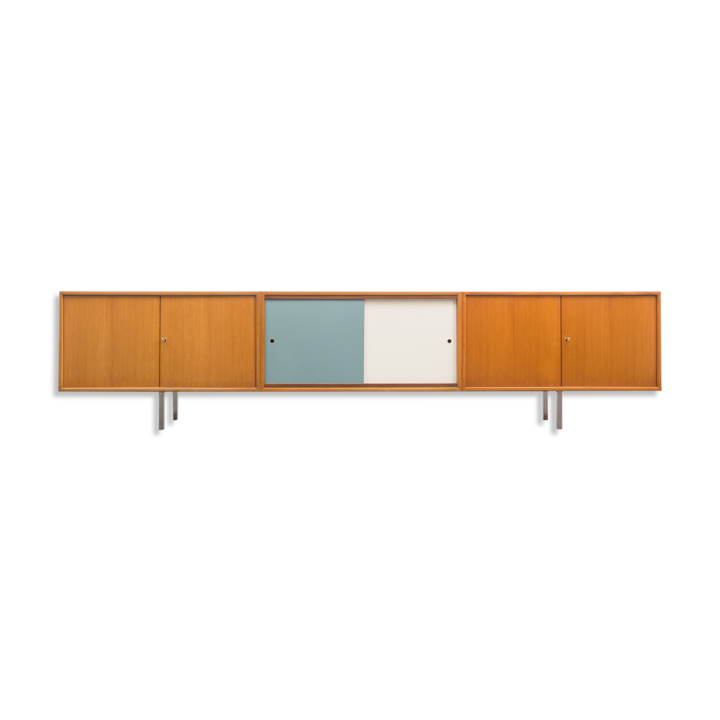 Sideboard in teak, 300cm