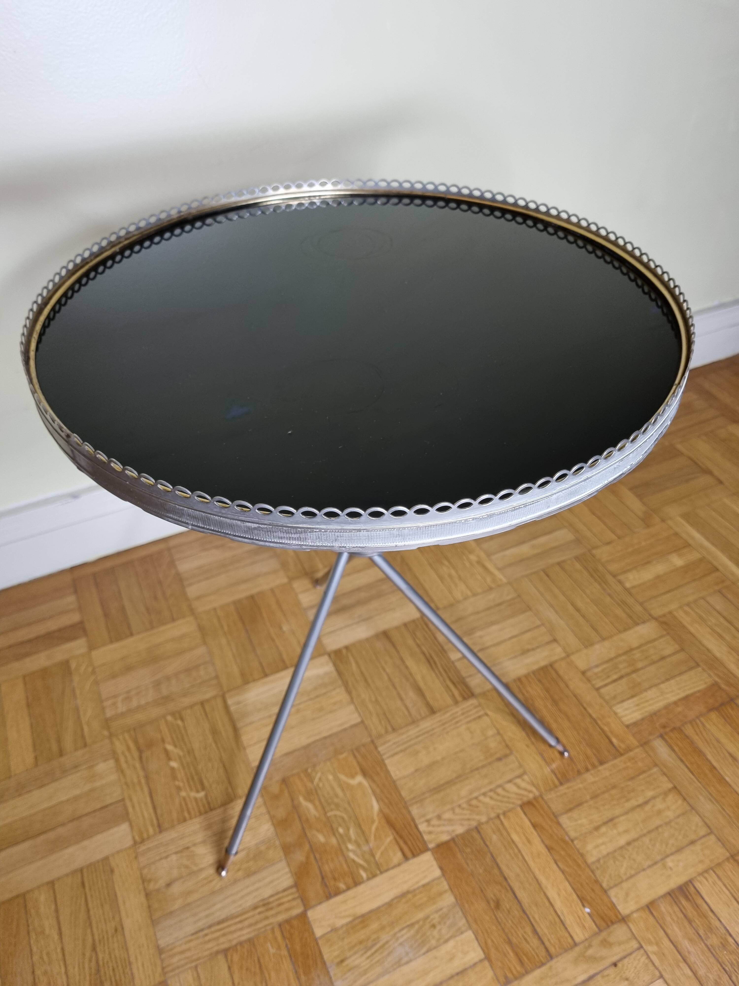 Table à cocktail ronde tripode, 41 cm