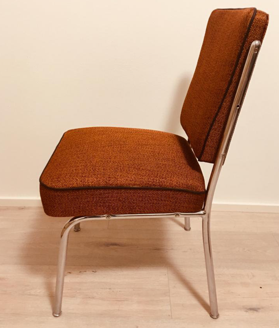 Hungarian spring Chair in chrome 1963