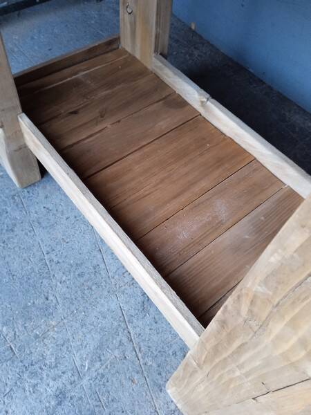 Workbench 119cm old solid wood