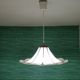 Large Modernist white acrylic hanging light lamp 1970s